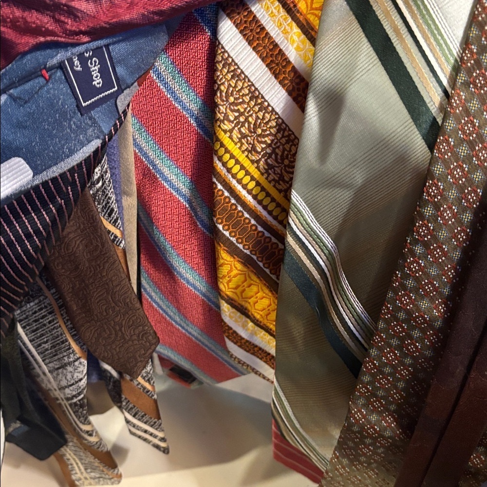30 Vintage Men’s Neckties Excellent Condition 50s 60s 70s Retro Dress Ties - Picture 4 of 17
